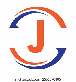 Initial Monogram J Logo Design. Business And Company Symbol Vector Template