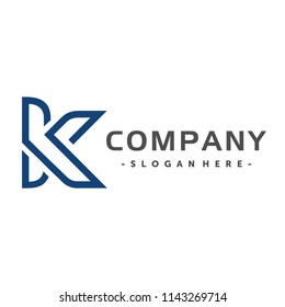 Initial / Monogram K tech logo design inspiration Vector