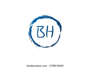 Initial Monogram Letter B H Logo Design Vector Template. Graphic Alphabet Symbol for Corporate Business Identity