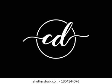 Initial Monogram Letter C D Logo Design Vector Template. Graphic Alphabet Symbol for Corporate Business Identity