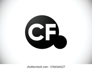 Initial Monogram Letter C F Logo Design Vector Template. C F Letter Logo Design
