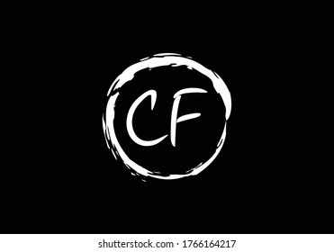 Initial Monogram Letter C F Logo Design Vector Template. C F Letter Logo Design
