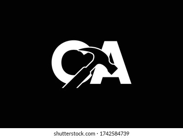 Initial Monogram Letter CA Logo Design Vector Template. CA Letter Logo Design