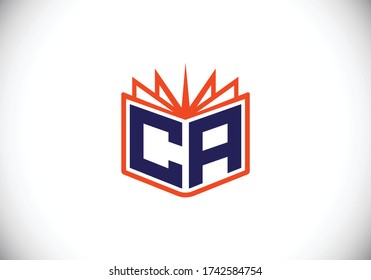 Initial Monogram Letter CA Logo Design Vector Template. CA Letter Logo Design