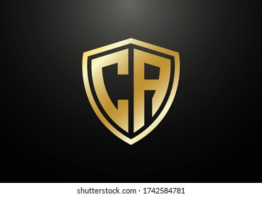 Plantilla de vectores de diseño de logotipo CA de la carta monograma inicial. Diseño de logotipo de carta CA