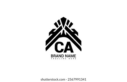 Initial Monogram Letter CA Logo Design Vector Template. CA Letter Logo Design