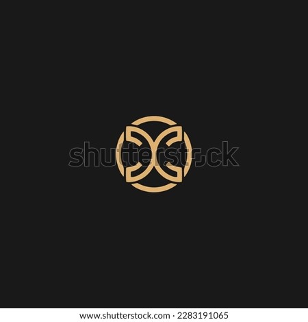 Initial Monogram Letter CC Logo Design Vector Template. CC Circle Logo Design
