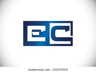 Initial Monogram Letter E C Logo Stock Vector (Royalty Free) 1767579374 ...