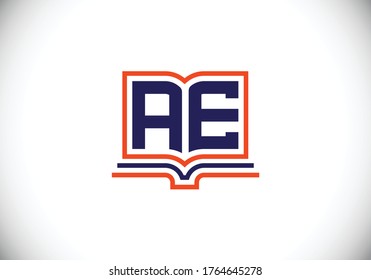Initial Monogram Letter A E Logo Design Vector Template. A E Letter Logo Design
