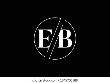 Initial Monogram Letter EB Logo Design Vector Template. EB Letter Logo Design 