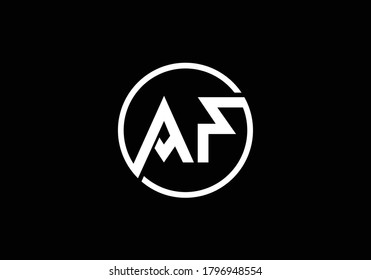 Initial Monogram Letter A F Logo Design Vector Template. Graphic Alphabet Symbol for Corporate Business Identity