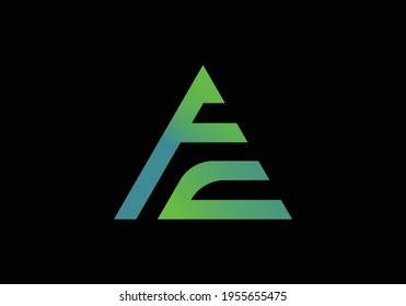 Initial Monogram Letter FC Logo Design Vector Template.