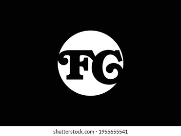 Initial Monogram Letter FC Logo Design Vectorvorlage.