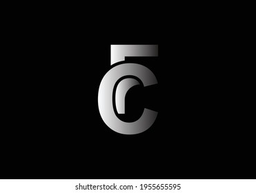 Plantilla de vectores de diseño de logotipo FC de la carta monográfica inicial.