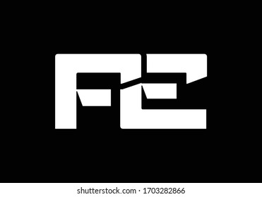 Initial Monogram Letter FE Logo Design Vector Template. FE Letter Logo Design