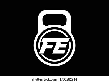 Initial Monogram Letter FE Logo Design Vector Template. FE Letter Logo Design