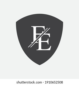 Initial Monogram Letter FE Logo Design Vector Template. FE Letter Logo Design