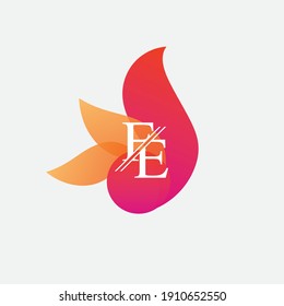Initial Monogram Letter FE Logo Design Vector Template. FE Letter Logo Design