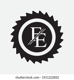 Initial Monogram Letter FE Logo Design Vector Template. FE Letter Logo Design