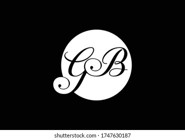Initial Monogram Letter G B Logo Design Vector Template. GB Letter Logo Design