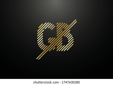 Initial Monogram Letter G B Logo Design Vector Template. GB Letter Logo Design