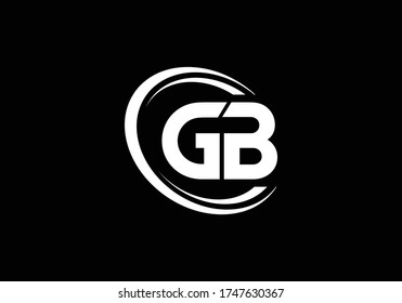 Initial Monogram Letter G B Logo Design Vector Template. GB Letter Logo Design