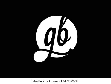 Initial Monogram Letter G B Logo Design Vector Template. GB Letter Logo Design