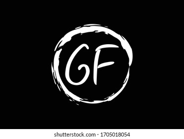 Initial Monogram Letter G F Logo Design Vector Template. G F Letter Logo Design