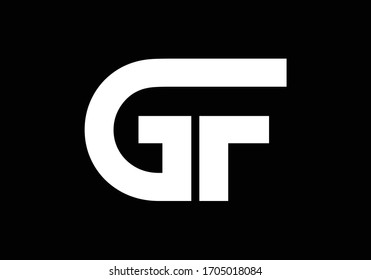Initial Monogram Letter G F Logo Design Vector Template. G F Letter Logo Design