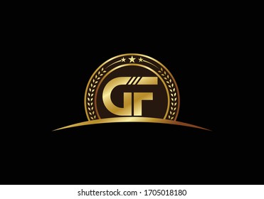 Initial Monogram Letter G F Logo Design Vector Template. G F Letter Logo Design