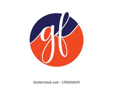 Initial Monogram Letter G F Logo Design Vector Template. G F Letter Logo Design