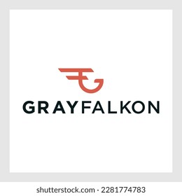 Plantilla de vectores de diseño de logotipo G F de la letra de monograma inicial. Diseño de logotipo para letras G F