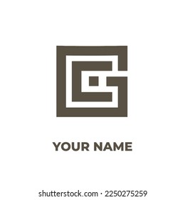 Ursprüngliches Konzept für das Logo des Monogrammes gc oder cg