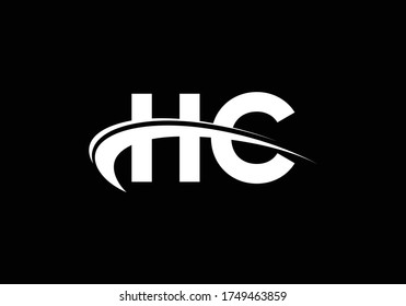 Initial Monogram Letter H C Logo Design Vector Template. HC Letter Logo Design 