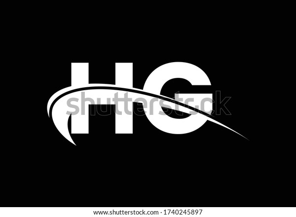 Initial Monogram Letter Hg Logo Design Stock Vector (Royalty Free ...