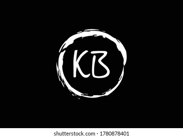 Initial Monogram Letter K B Logo Design Vector Template. K B Letter Logo Design