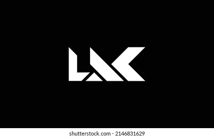 Initial Monogram Letter LK Logo Design Vector Template. LK Letter Logo Design