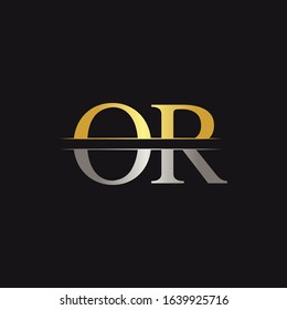 Initial Monogram Letter OR Logo Design Vector Template. OR Letter Logo Design
