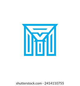 Initial Monogram Letter M Logo Design Vector Template