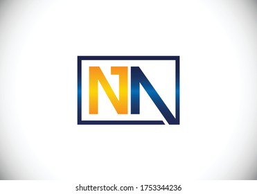 Initial Monogram Letter N A Logo Design Vector Template. N A Letter Logo Design