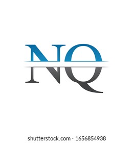 Initial Monogram Letter NQ Logo Design Vector Template. NQ Letter Logo Design