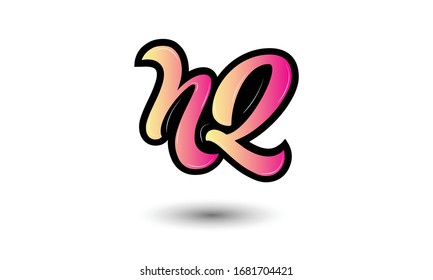 Initial Monogram Letter NQ Logo Design Vector Template. NQ Letter Logo Design
