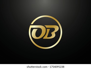 Initial Monogram Letter O B Logo Design Vectorvorlage. O-B-Buchstaben-Logo-Design