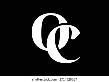 Initial Monogram Letter O C Logo Design Vector Template. OC Letter Logo Design