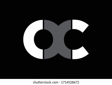 Initial Monogram Letter O C Logo Design Vector Template. OC Letter Logo Design