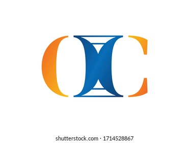 Initial Monogram Letter O C Logo Design Vector Template. OC Letter Logo Design