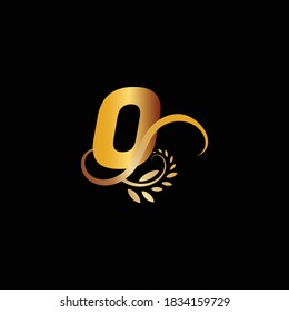 Initial Monogram Letter O Flourishes Logo