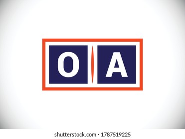 Initial Monogram Letter O A Logo Design Vectorvorlage. O Logo-Design eines Briefes	