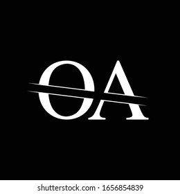 Initial Monogram Letter OA Logo Design Vector Template. OA Letter Logo Design