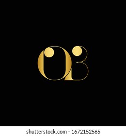 Initial Monogram Letter OB Logo Design Vector Template. OB Letter Logo Design
